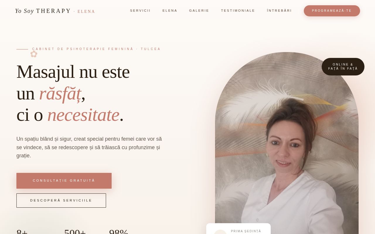 Site-ul Yo Soy Therapy Elena